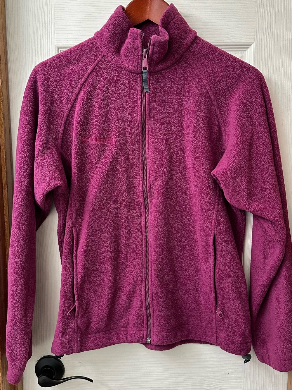 Columbia Women’s Full-Zip Fleece Jacket - Berry Size Medium